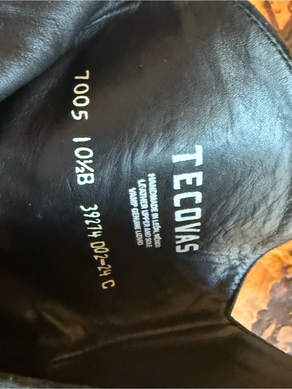 Tecovas Dakota genuine lizard booties - Picture 5 of 8